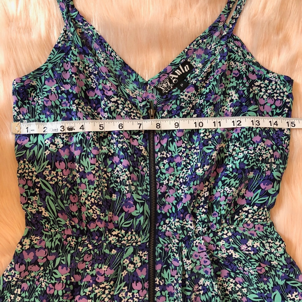 Anlo Floral Zip Dress - Picture 6 of 8